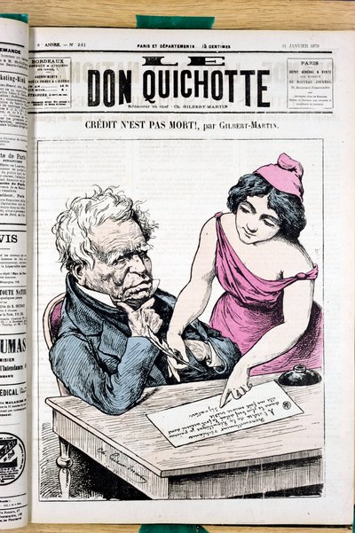 Okładka „”Le Don Quixote””, numer 241, Color Satirical autorstwa Charles Gilbert Martin