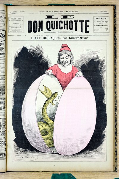 Okładka „Don Kichota”, numer 929, Satirique en Colors autorstwa Charles Gilbert Martin