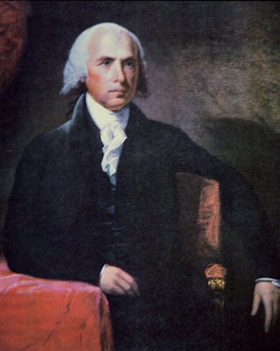James Madison (1751-1836) (kolor lito) autorstwa Charles Gilbert Stuart