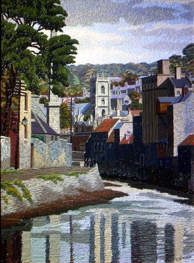 Avon, Kąpiel autorstwa Charles Ginner