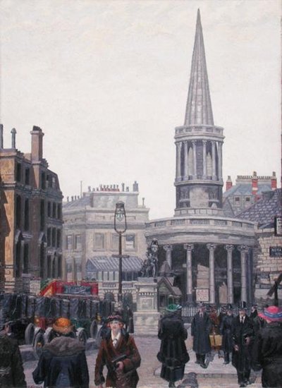 Kościół Wszystkich Dusz, Langham Place, Londyn autorstwa Charles Ginner
