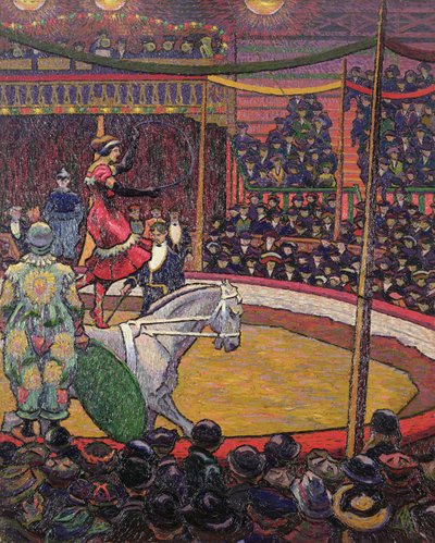 Cyrk, ok. 1913 r. (olej na płótnie) autorstwa Charles Ginner