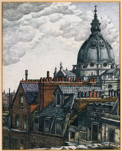 Kopuła, Brompton Oratorium autorstwa Charles Ginner