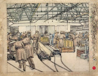 Fabryka Napełniania, Hereford autorstwa Charles Ginner