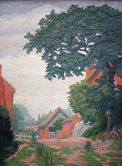 Woodlane Farm, Bearley (olej) autorstwa Charles Ginner