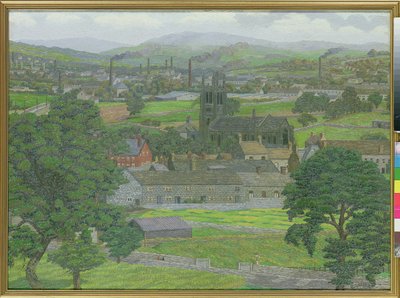 Kościół Yeadon, niedaleko Leeds autorstwa Charles Ginner