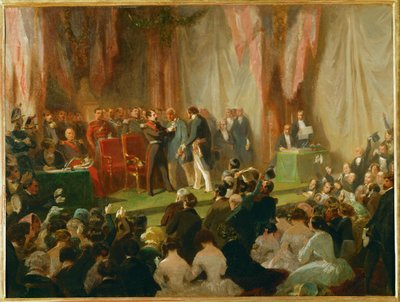 Ludwik Napoleon Bonaparte, książę prezydent i późniejszy cesarz III ... (olej na płótnie) autorstwa Charles Giraud