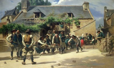 Gra w bule w Pont-Aven autorstwa Charles Giraud