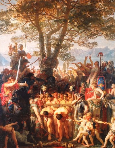 Francuski: Les Romains passant sous le joug Romans Under the Yoke autorstwa Charles Gleyre