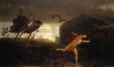 Pentheus ścigany przez Maenady, 1864 autorstwa Charles Gleyre