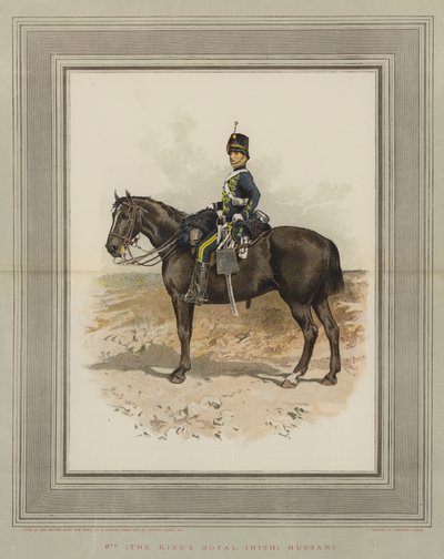 8. (Królewski Królewski Irlandzki) Hussars (chromolitho) autorstwa Charles Green