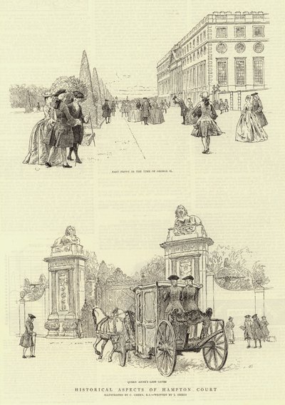 Historyczne aspekty Hampton Court autorstwa Charles Green