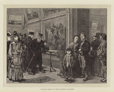 Wakacyjne osoby w Galerii Narodowej autorstwa Charles Green