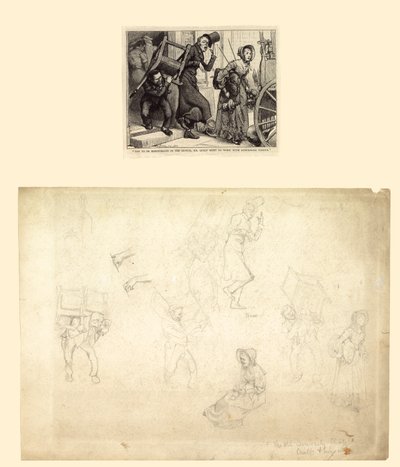 Ilustracja do starego sklepu z osobliwościami Karola Dickensa autorstwa Charles Green