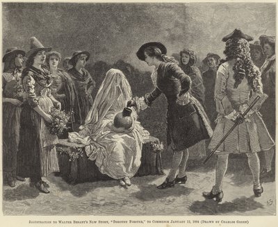 Ilustracja do Dorothy Forster autorstwa Waltera Besant autorstwa Charles Green