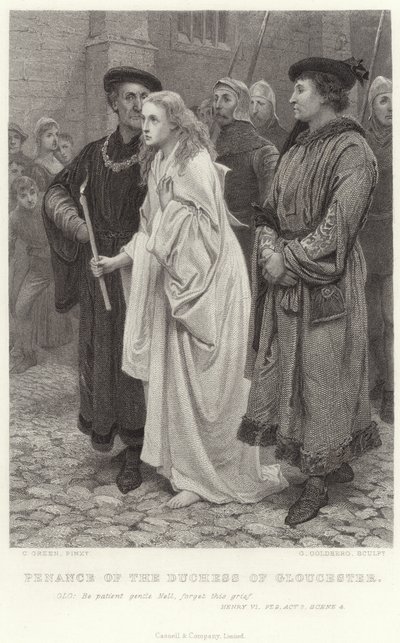 Pokuta księżnej Gloucester, Henryk VI, Pt 2, Akt 2, Scena 4 autorstwa Charles Green