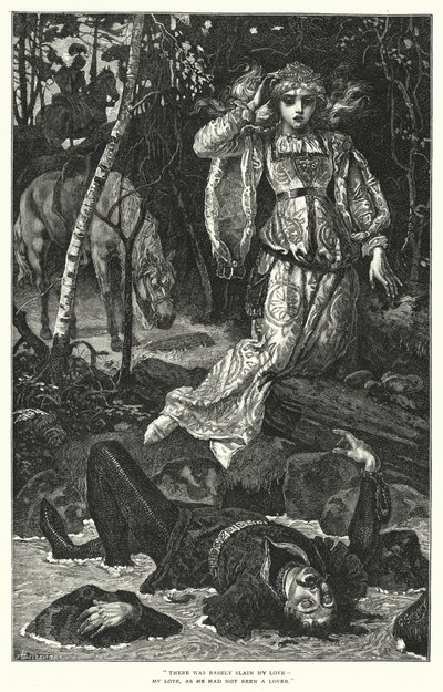 Braes of Yarrow (grawerowanie) autorstwa Charles Gregory