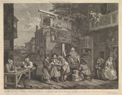 Akwizycja do głosowania, płyta II: Cztery druki wyborcze, 20 lutego 1757. autorstwa Charles Grignion