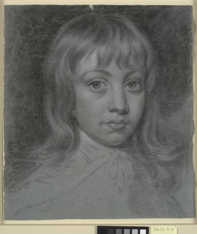 Portret Thomasa Wallera jako dziecka, cała twarz po lewej stronie autorstwa Charles Grignion d.Y.