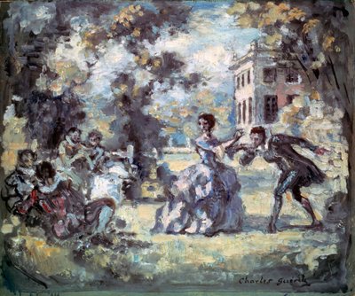 Scena miłosna, ok. 1908 autorstwa Charles Guerin
