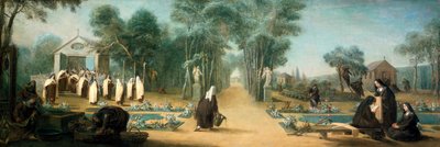 „Karmelitanki w ogrodzie”, XVIII wiek. autorstwa Charles Guillot