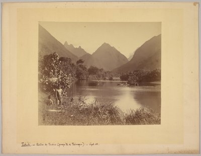 Tahiti. Rzeka Taubira (półwysep Taïarapu). autorstwa Charles Gustave Spitz