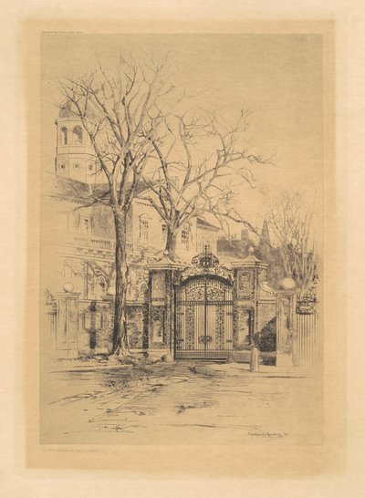 Johnson Gate, Cambridge, Massachusetts autorstwa Charles H. Woodbury