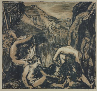 Kąpiący się autorstwa Charles Hasslewood Shannon