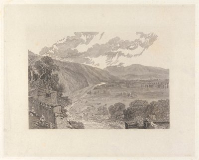 Ingleborough, z Hornby Castle Terrace autorstwa Charles Heath