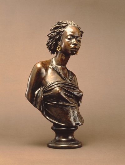 Afrykańska Wenus, 1851 (brąz i złoto) autorstwa Charles Henri Joseph Cordier