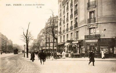 Pocztówka / Avenue des Gobelins / Paryż / Seine / Ile de France / Francja autorstwa Augustus Kollner