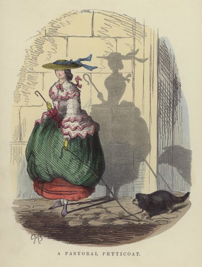 Halka pasterska (kolorowy grawer) autorstwa Charles Henry Bennett