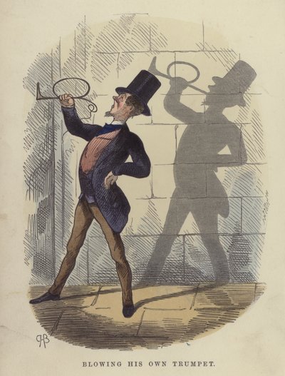 Dmuchanie w swoją własną trąbkę autorstwa Charles Henry Bennett