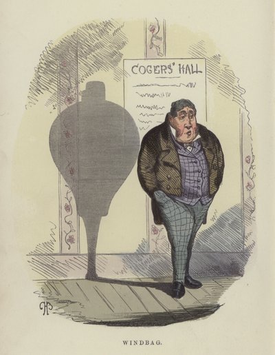 Windbag (kolorowy grawer) autorstwa Charles Henry Bennett