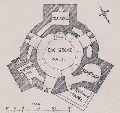 Zamek Orford, Suffolk. Z planu pana Cautleysa, 1931 autorstwa Charles Henry Bourne Quennell