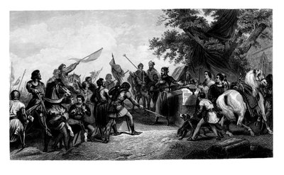 Bitwa pod Bouvines, 27 lipca 1214, 1875. autorstwa Charles Henry Jeens