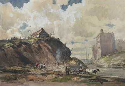 Sposób, w jaki zbudowane jest miasto, 1877 (wc na papierze) autorstwa Charles Henry Miller