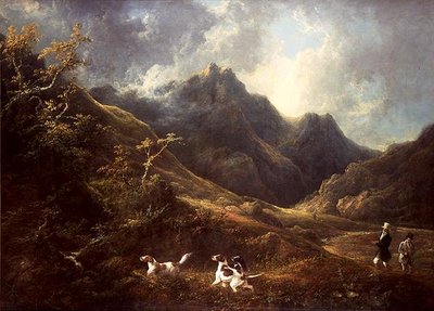 Strzelanie nad psami (olej na płótnie) autorstwa Charles Henry Schwanfelder