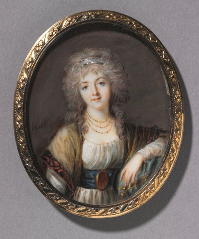 Portret młodej kobiety, ok. godz. 1785. autorstwa Charles Hénard