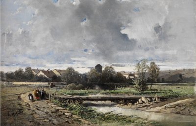 Wioska w Normandii autorstwa Charles Hoguet