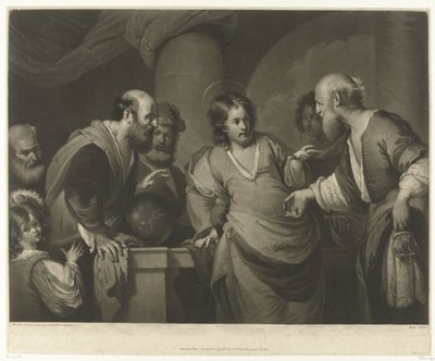 Chrystus dyskutujący z faryzeuszami autorstwa Charles Howard Hodges