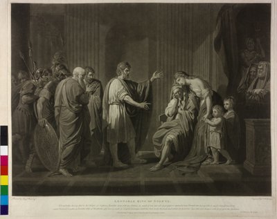 Król Sparty Leonidas II autorstwa Charles Howard Hodges