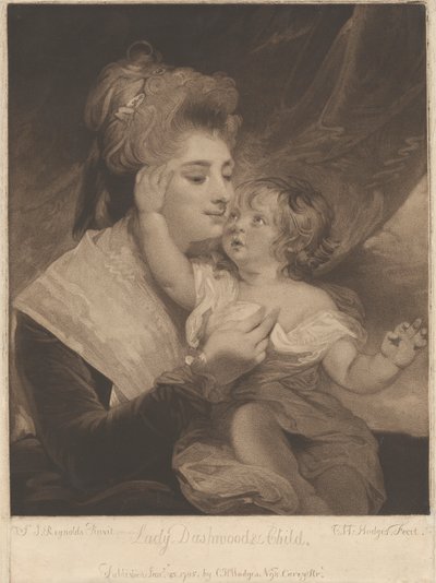 Lady Dashwood i dziecko autorstwa Charles Howard Hodges