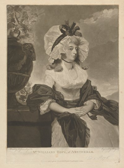 Sra. Williams Hope de Amsterdampolonês autorstwa Charles Howard Hodges