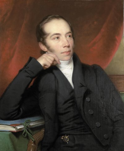 Portret Pietera Ernsta Hendrika Praetoriusa, brokera, rysownika i malarza. Prezes Zarządu Rijksmuseum 1852-74 autorstwa Charles Howard Hodges