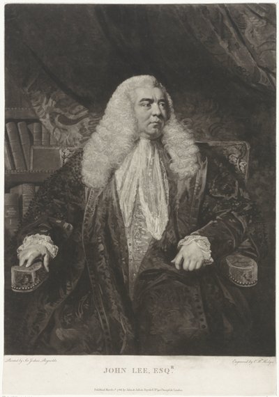 Portret Johna Lee autorstwa Charles Howard Hodges