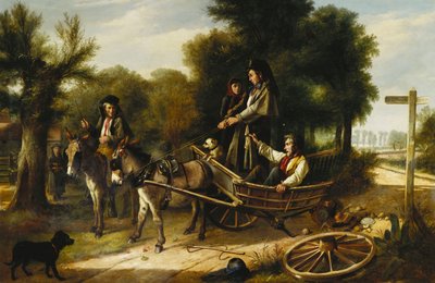 Nieszczęście na rozdrożu, 1880 autorstwa Charles Hunt