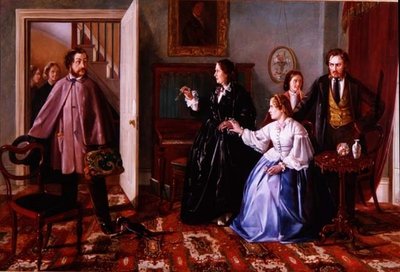 Dwóch Zalotników (olej) autorstwa Charles Hunt