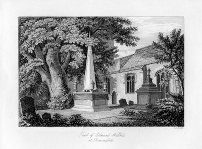 Grób Edmunda Wallera, Beaconsfield, Buckinghamshire, 1840. autorstwa Charles J. Smith