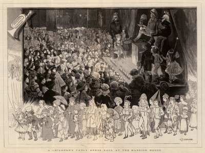 Bal przebierańców dla dzieci w rezydencji autorstwa Charles J. Staniland